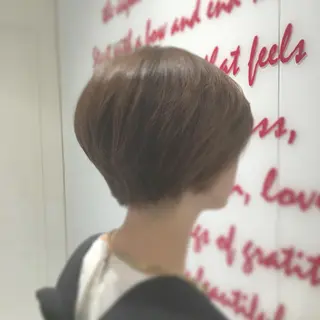 ショート カラー パーマ 藤井 廉のヘアスタイル
