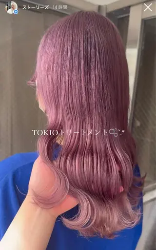ロング カラー #韓国ハイトーン💓 TOWAのヘアスタイル