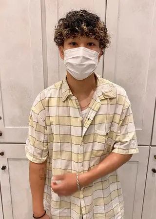 ショート パーマ DEAN所属・KEIGO/パーマ ハイトーン/DEANのヘアスタイル