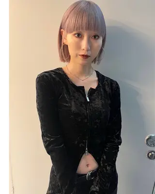 ショート カラー 当日予約/天神美容室 HACKのヘアスタイル