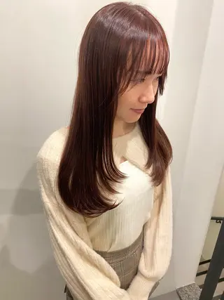 ミディアム カラー 🍑 モモカ🍑のヘアスタイル