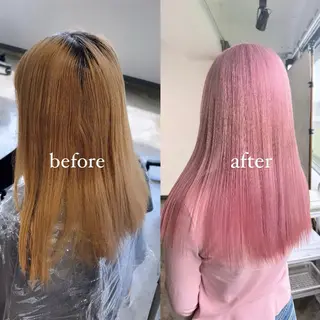 ショート カラー 暖色カラー🍒 ケアブリーチ/akiのヘアスタイル