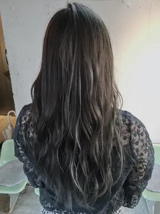 ロング カラー パーマ 代表 中島貴志のヘアスタイル