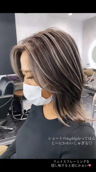 ミディアム LOHAS宮田 香奈のヘアスタイル