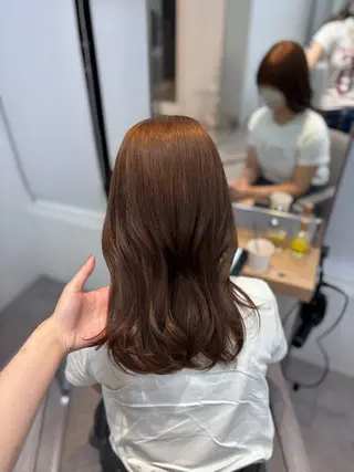 セミロング 透明感/韓国ヘア/ miyu 🎀のヘアスタイル