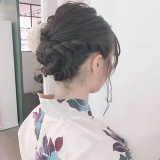 ミディアム 榎園 由美のヘアスタイル