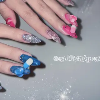 セミロング カラー ヘアアレンジ メンズ キッズ ネイル マツエク・マツパ ⛓Miyu ⛓のネイルデザイン