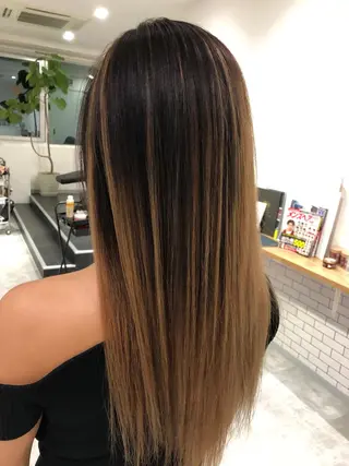 ミディアム カラー JILBLAN京都 ショート/ハイライトのヘアスタイル