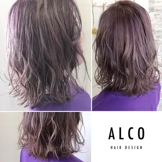 ミディアム カラー ワタイショウタ 髪質改善✨眉毛サロンのヘアスタイル