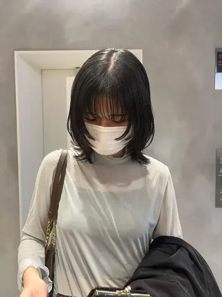 ミディアム ボブ/ベージュ/ パーマ🪿近森ゆいのヘアスタイル