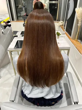 セミロング 半個室サロンyoures hair 髪質改善トリートメント東新宿店所属・榊原竜弥 髪質改善/美髪作りのヘアスタイル
