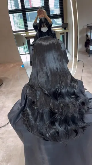 ロング 韓国ヘア/ベージュ カラー/髪質改善/涼のヘアスタイル