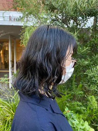 ミディアム パーマ BELLA阿部野 TOMOMIのヘアスタイル