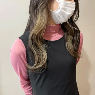 ロング カラー ミズタ マイのヘアスタイル