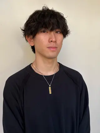 ショート メンズ/フェザー パーマ/RYOTAのヘアスタイル