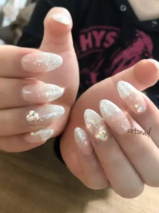 ロング ネイル ツメトマツゲ .のネイルデザイン