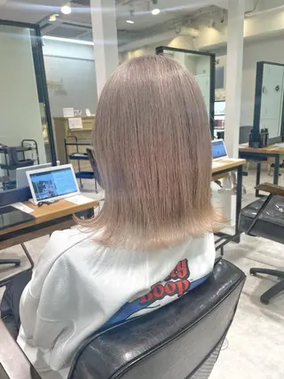 ミディアム カラー 田中大星 /ボブ 縮毛矯正のヘアスタイル