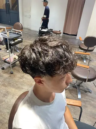 ショート パーマ メンズ 江﨑 翔のヘアスタイル