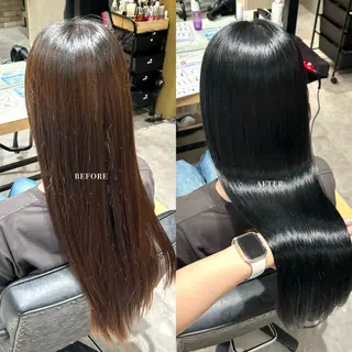 ロング カラー 透明感カラー/ネイル COCORO🎀☘️のヘアスタイル