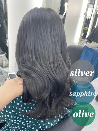 ミディアム カラー 心斎橋/ブリーチなし 髪質改善/レイヤーのヘアスタイル