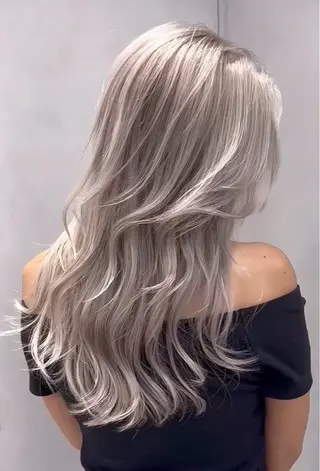 ロング 縮毛矯正☆白髪ぼかし 専門ゆうぞうのヘアスタイル