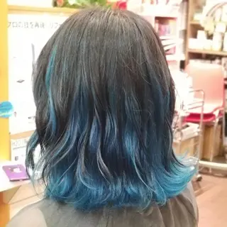 ミディアム カラー 植田 /エクステ /ブリーチ/髪質改善のヘアスタイル