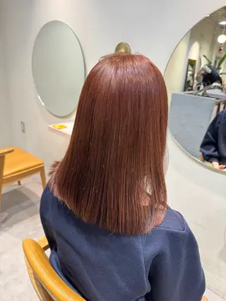 セミロング カラー ayaka♡ 柔らかカラーのヘアスタイル
