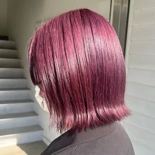 ミディアム カラー Ami ブリーチ/ハイトーンのヘアスタイル