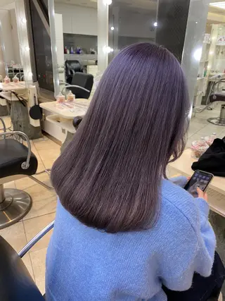 セミロング 韓国レイヤー×モテ髪 /MITSUKI🤍のヘアスタイル