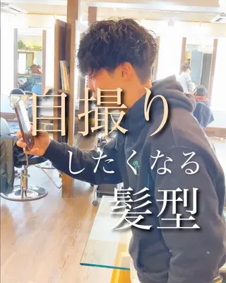 パーマ メンズ メンズサロン アソビ元町のヘアスタイル