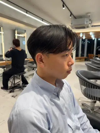 ショート メンズ nico TOKYO所属・ニュアンス/ センターパート/イノのヘアスタイル