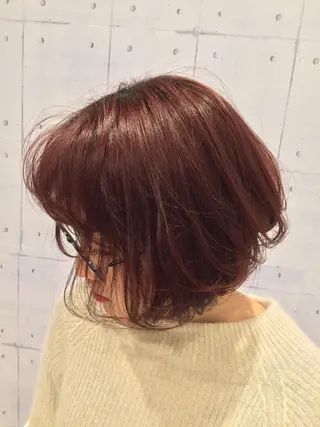 ショート カラー 韓・中華美女ヘア 🇰🇷×🇨🇳のヘアスタイル