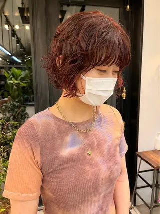 パーマ 田中 陽菜乃のヘアスタイル