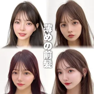 ミディアム レイヤーカット/ 顔まわり/アオイのヘアスタイル