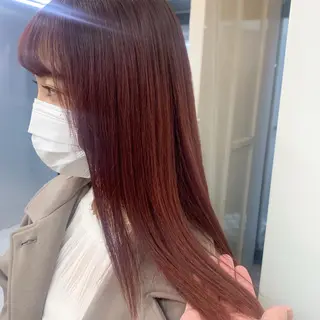 セミロング ヘアアレンジ ハイトーン/美髪矯正 🍃大江拓実のヘアスタイル