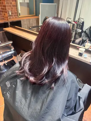 カラー sora/ 暖色カラー🌷のヘアスタイル