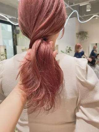 セミロング カラー ハイトーンレイヤー 吉祥寺/nana🎀のヘアスタイル