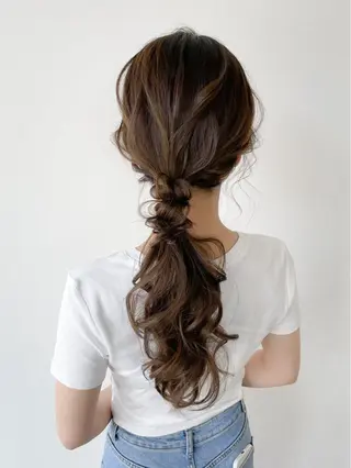 ロング カラー ヘアアレンジ autre所属・大久保 ひでなりのヘアスタイル