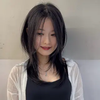 ミディアム レイヤーカット/ 堀匠吾のヘアスタイル