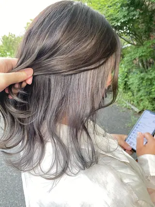 ロング カラー MIZUKI🫧ྀི 韓国ヘアAFLOATのヘアスタイル