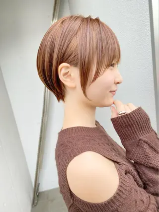 ショート カラー lab.by ioe中崎店所属・中北篤志 ショートボブのヘアスタイル