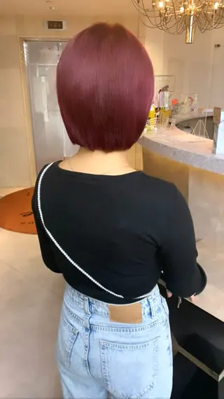 ショート カラー 韓国ヘア rin🎀のヘアスタイル