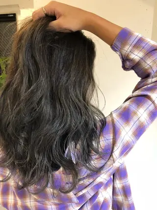ロング カラー ヘアアレンジ メンズ キッズ ネイル マツエク・マツパ GO TODAY SHAiRE SALON所属・透明感カラー🤎 ゆりのヘアスタイル