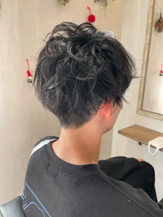ショート パーマ メンズ marou 新柏のヘアスタイル