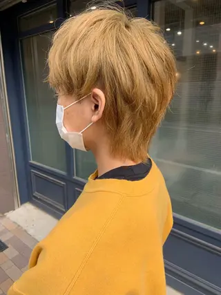 メンズ Aube Hair McQueen所属・クリハラ シュウのヘアスタイル