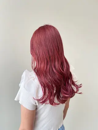 ロング カラー tom/uni /ブリーチなしカラーのヘアスタイル
