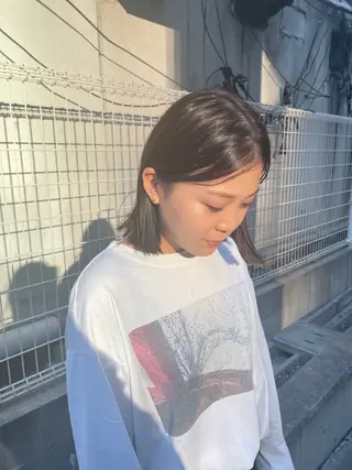 ミディアム 透明感ニュアンス 柔らかstyle🤍のヘアスタイル