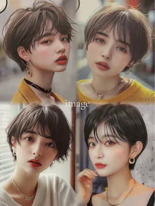 ショート すずき もゆのヘアスタイル