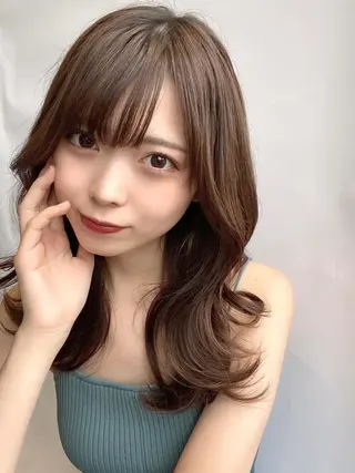 ロング 古川新太郎 くびれヘア小顔カットのヘアスタイル