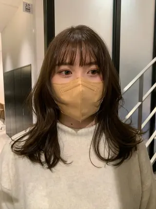 ミディアム GO TODAY SHAIRE SALON所属・miu （ミユ）のヘアスタイル